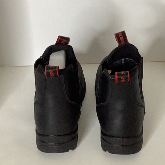 SUREWAY Men's Slip On Black Work Boots Slip/Water Resistant/Mechanic Work Boot - Picture 4 of 13